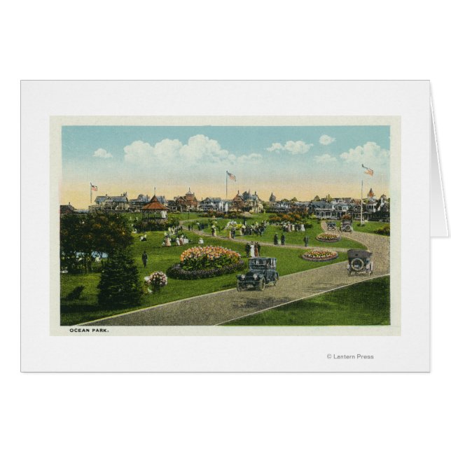 Martha's Vineyard, Ocean Park View Hälsningskort (Framsidan Horizontal)