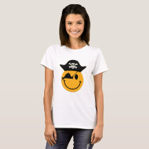 Martha's Vineyard Pirat Smiley Dam Tee