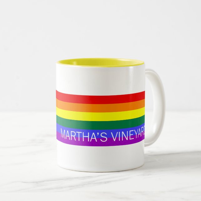 Martha's Vineyard Rainbow Mugg (Framsida höger)