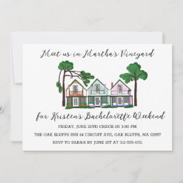 Martha's Vineyard Sällskapsfest för Möhippa Inbjudningar