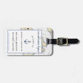 Martha's Vineyard Spara datumet Bröllop Bagagebricka