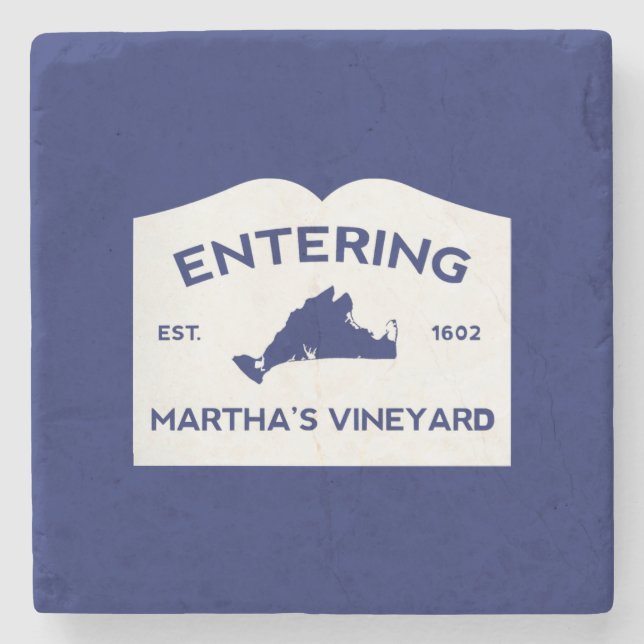 Martha's Vineyard Stone Coaster Stenunderlägg (Framsidan)