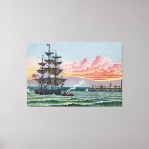 Martha's Vineyard Stor Inrullad Canvas