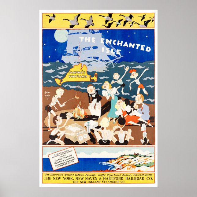 Martha's Vineyard the Enchanted Isle Poster (Framsidan)