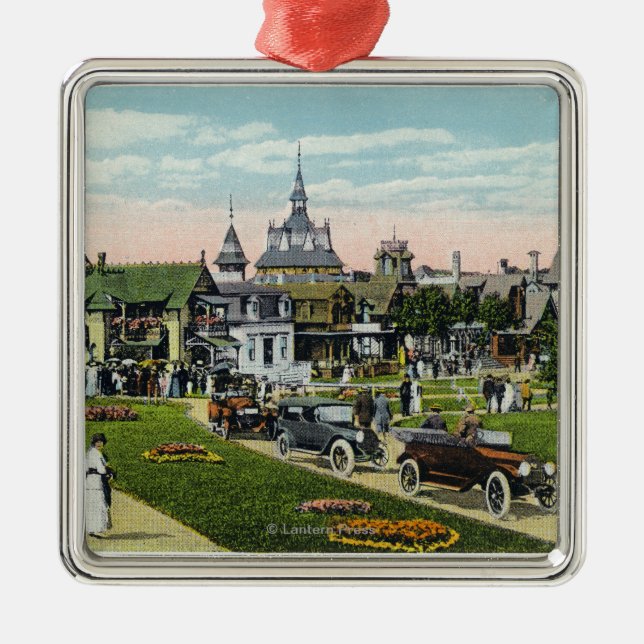 Marthas vingård, beskådar av havaveny julgransprydnad metall (Framsidan)