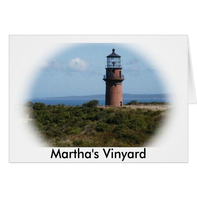 Martha's Vinyard Light House OBS Kort (Framsidan Horizontal)