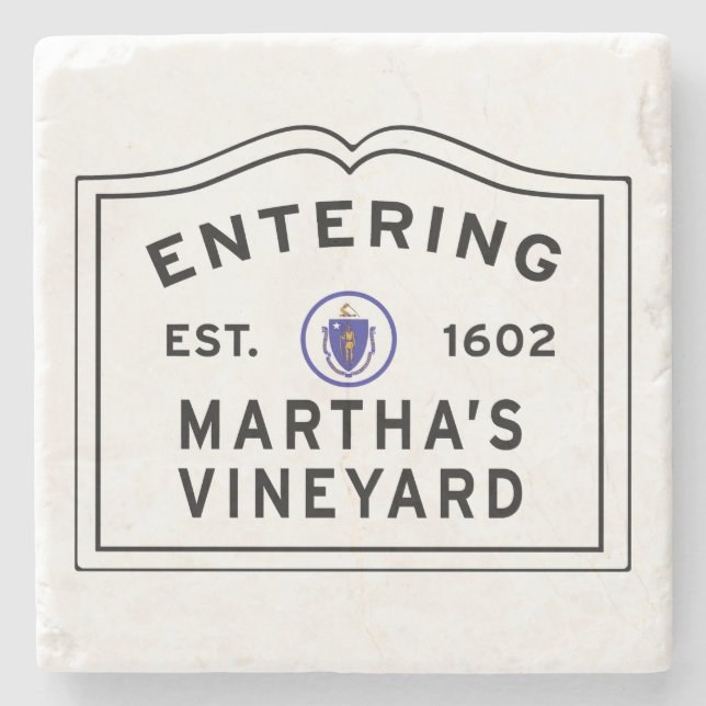 Martha's Vinyard Massachusetts Kommer in Stenunderlägg (Framsidan)