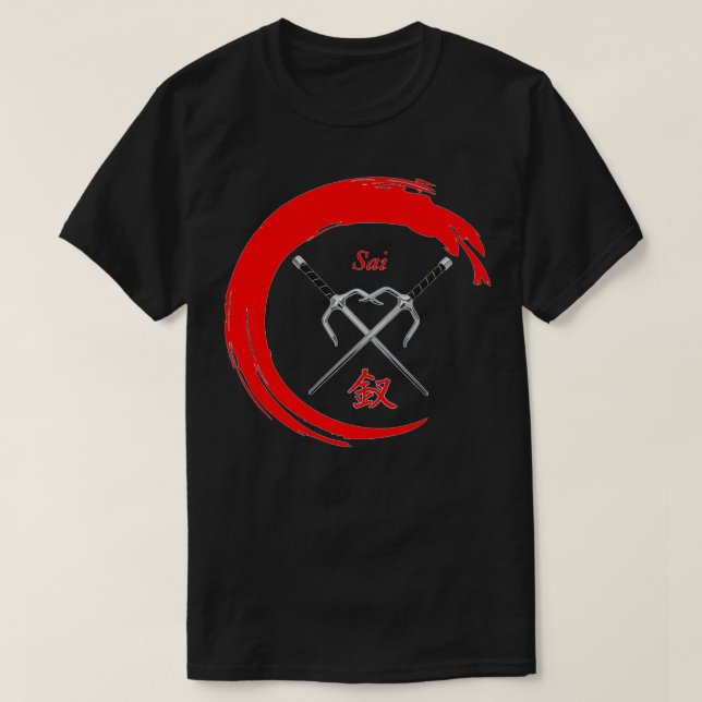Martial Art Weapon SAI T Shirt (Design framsida)
