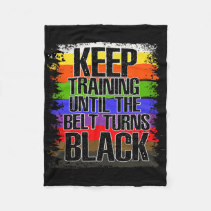 Martial Artist Black Bälte - Tae Kwon Do - Karate Fleecefilt