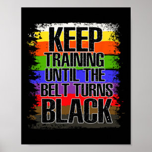 Martial Artist Black Bälte - Tae Kwon Do - Karate Poster