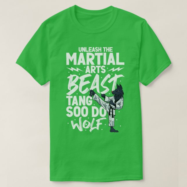 Martial Arts Beast Tang Soo Do T Shirt (Design framsida)