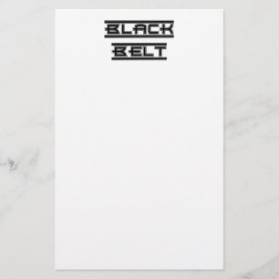 Martial Arts Black Bälte Brevpapper