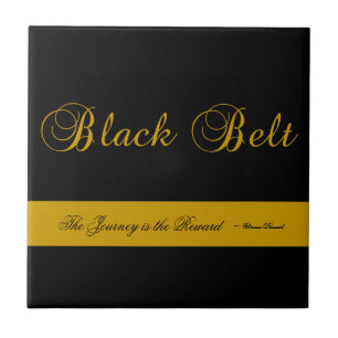 Martial Arts Black Bälte Journey Tile Kakelplatta