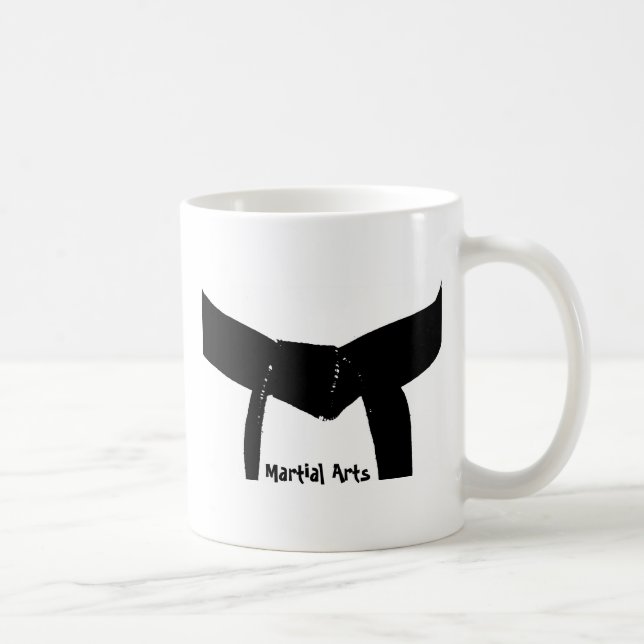 Martial Arts Black Bälte Kaffemugg (Höger)