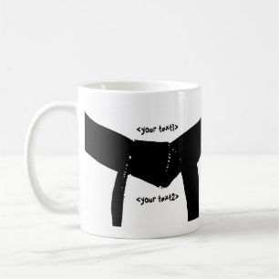 Martial Arts Black Bälte Kaffemugg