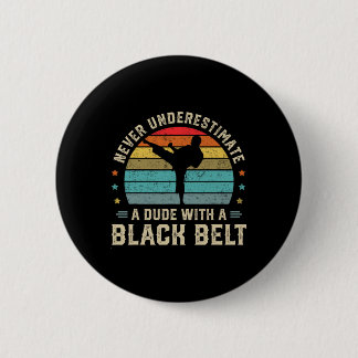 Martial Arts Black Bälte Karate Jiu Jitsu Taekwond Knapp