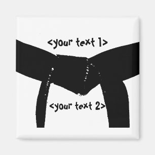 Martial Arts Black Bälte Magnet