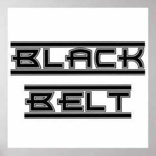 Martial Arts Black Bälte Poster