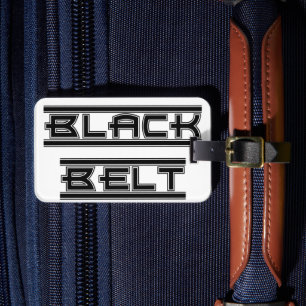 Martial Arts Bold Black Bälte Gear Bag Märkre Bagagebricka