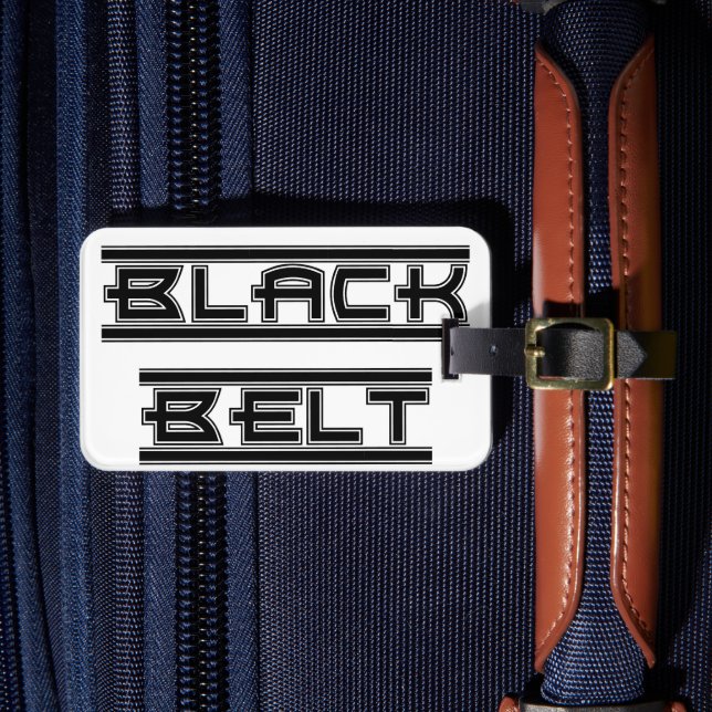 Martial Arts Bold Black Bälte Gear Bag Märkre Bagagebricka (Framsida Insitu 4)