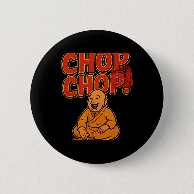 Martial Arts Boxing Humor Chop Chop Tecknad Priest Knapp (Framsida)