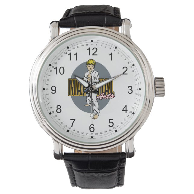 Martial Arts Boy Armbandsur (Framsida)