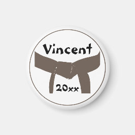 Martial Arts Brown Bälte Magnet