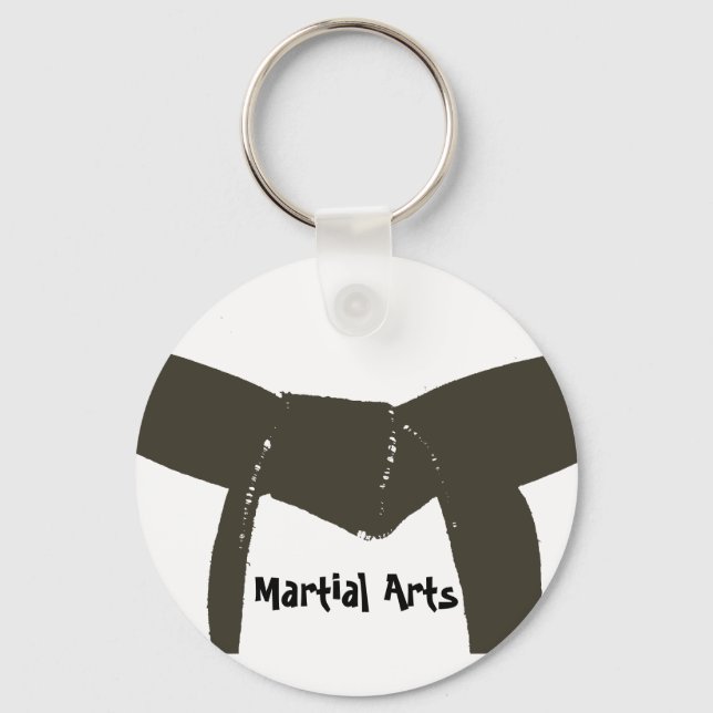 Martial Arts Brown Bälte Nyckelring (Framsida)