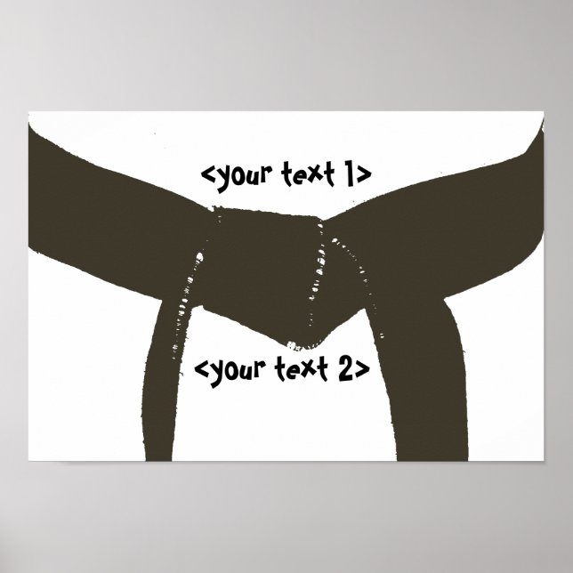Martial Arts Brown Bälte Poster (Framsidan)