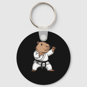 Martial Arts Capyra Funny Karate Taekwondo Jiu Jit Nyckelring