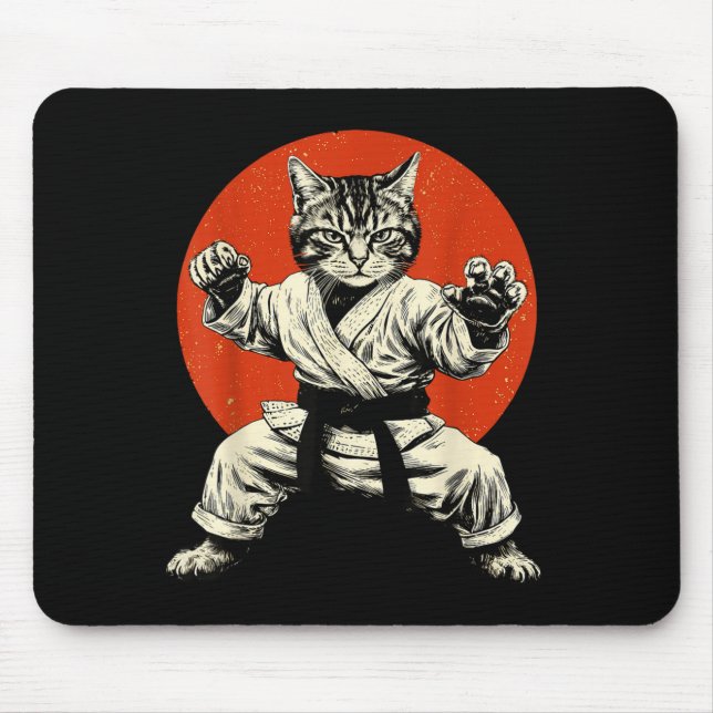 Martial Arts Cat Karate Judo Japanese Flag Funny J Musmatta (Framsidan)
