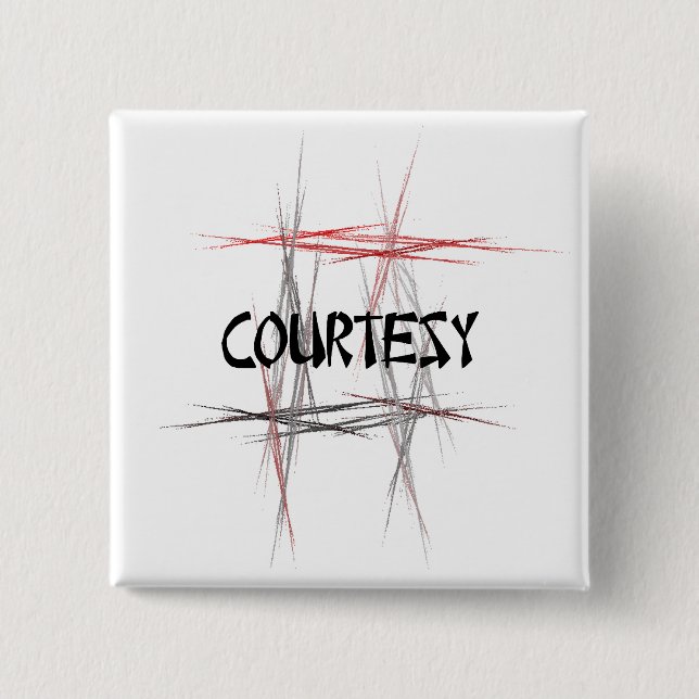 Martial Arts Courtesy Knapp (Framsida)