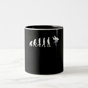 Martial Arts Evolution of Man Funny MMA Fight Två-Tonad Mugg