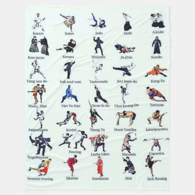 MARTIAL ARTS FLEECEFILT (Framsidan)