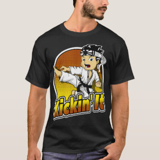 Martial Arts ger Karate för Boys Kickin T Shirt