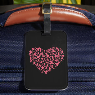 Martial Arts Girls Karate Heart Bagagebricka