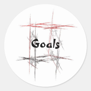 Martial Arts Goals Sticker Runt Klistermärke