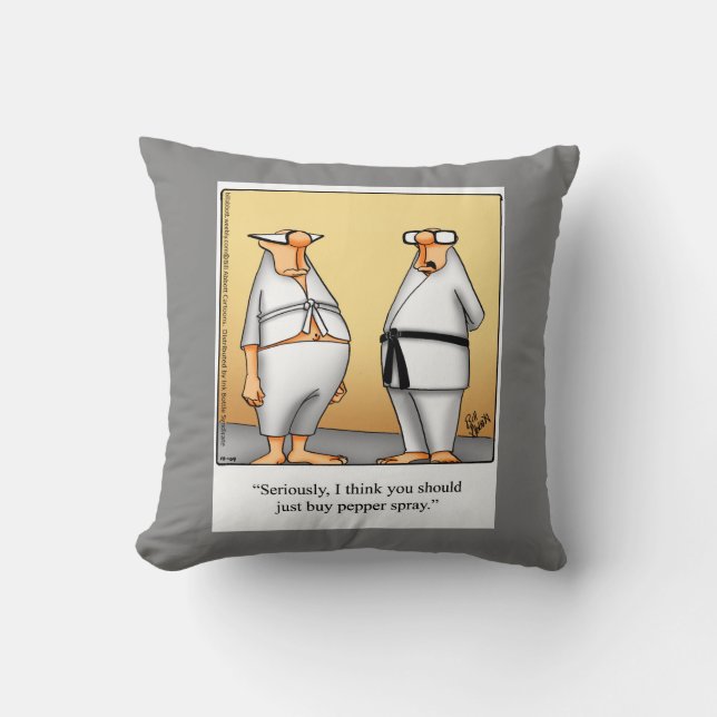 Martial Arts Humor Pillow Gift Kudde (Framsida)