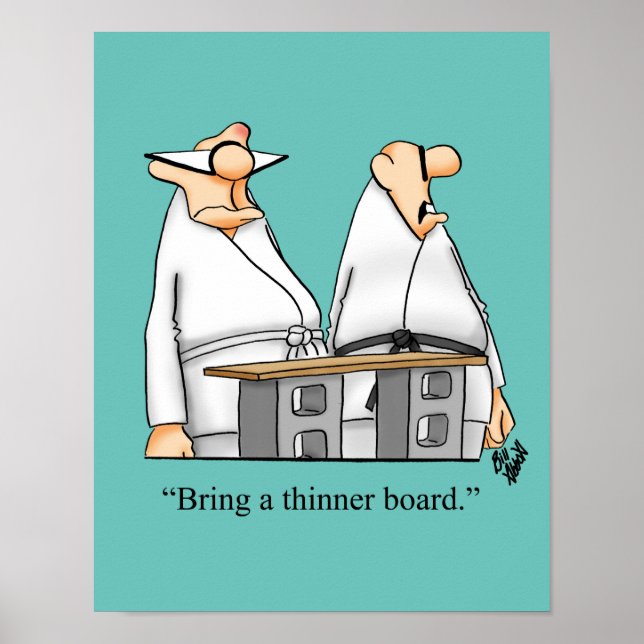 Martial Arts Humor Poster Gift (Framsidan)