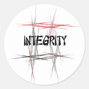 Martial Arts Integrity Runt Klistermärke