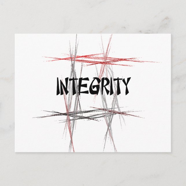 Martial Arts Integrity Vykort (Framsida)