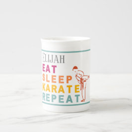 Martial Arts Japan Karate sparkar Silhouette Benporslin Mugg