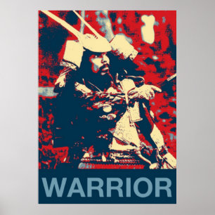Martial Arts Japansk krigare Samurai Poster