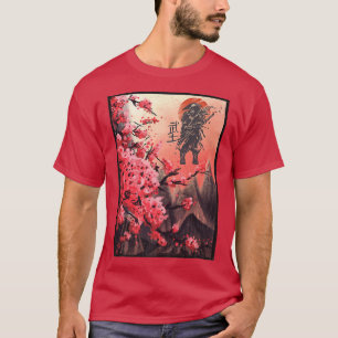 Martial Arts Japanska Samurai-bergen och japanska  T Shirt