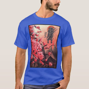 Martial Arts Japanska Samurai-bergen och japanska T Shirt