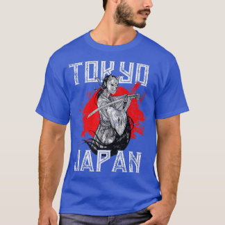 Martial Arts Japanska Tengu Samurai med Neko Mask T Shirt