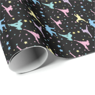 Martial Arts Karate Abstrakt Stars Sparkles Presentpapper