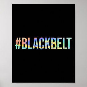 Martial Arts Karate Black Bälte #svarta bälte Poster