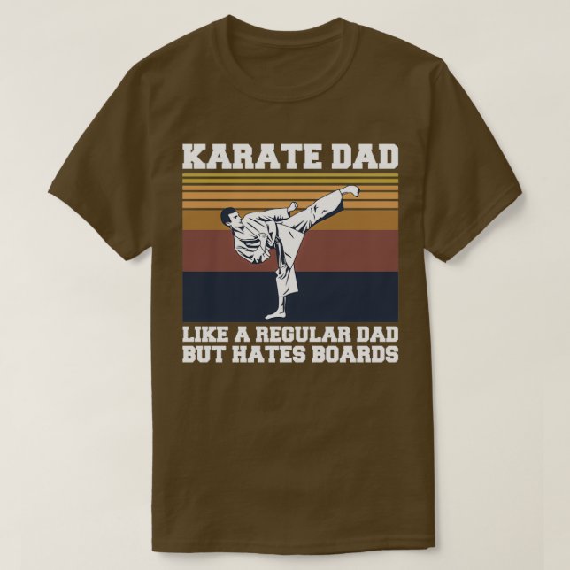 Martial Arts Karate-citat för Karate Pappa T Shirt (Design framsida)