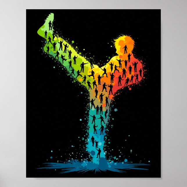 Martial Arts Karate Fighter Poster (Framsidan)